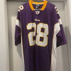 Viking NFL jersey. Size 2XL.  Peterson #22. 80%nylon and 20% polyester